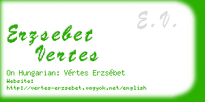 erzsebet vertes business card